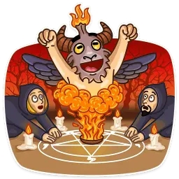 Sly Baphomet sticker 6