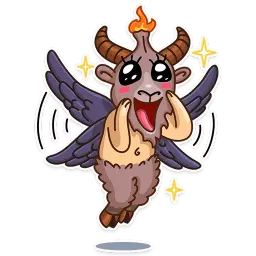 Sly Baphomet sticker 9