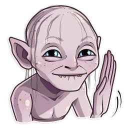 Gollum sticker 4