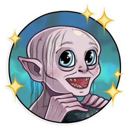 Gollum sticker 6