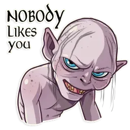 Gollum sticker 7