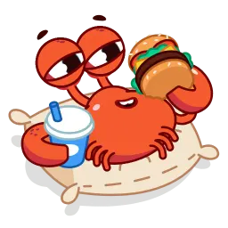 Краб Снаппи sticker 6