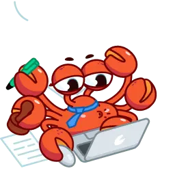 Краб Снаппи sticker 9