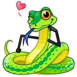Змея Снэки sticker 2