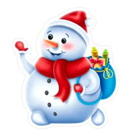 Снеговичок sticker 11