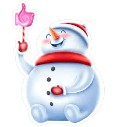 Снеговичок sticker 3