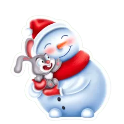 Снеговичок sticker 5