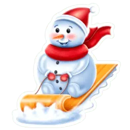 Снеговичок sticker 7