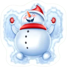 Снеговичок sticker 9