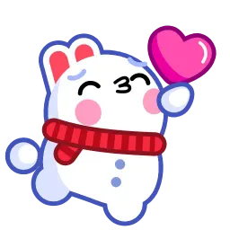Снежный кролик sticker 2