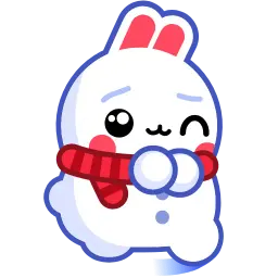 Снежный кролик sticker 11