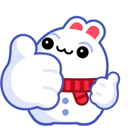 Снежный кролик sticker 3