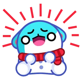 Снежный кролик sticker 4