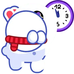 Снежный кролик sticker 6