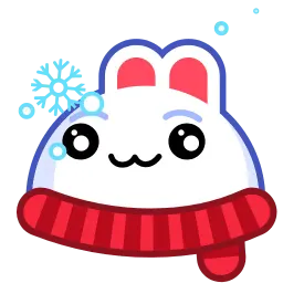Снежный кролик sticker 7