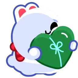 Снежный кролик sticker 8