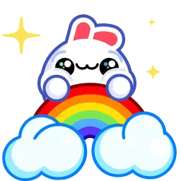 Снежный кролик sticker 9