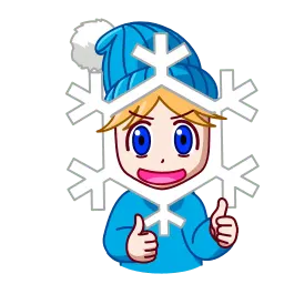Снежинка sticker 3