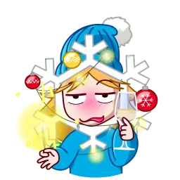 Снежинка sticker 8