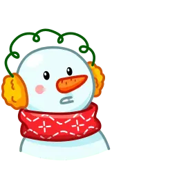Снеговик sticker 11