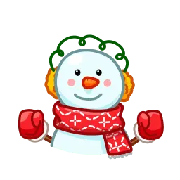 Снеговик sticker 3