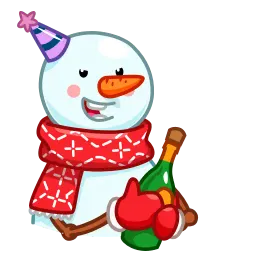 Снеговик sticker 6