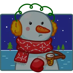 Снеговик sticker 7