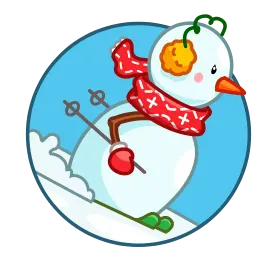 Снеговик sticker 9