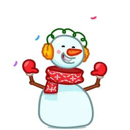 Снеговик sticker 10