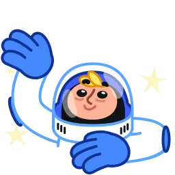 Космонавт sticker 2