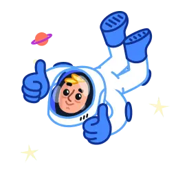 Космонавт sticker 3