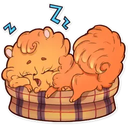Curly the Spitz sticker 11