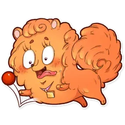Curly the Spitz sticker 12