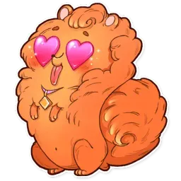 Curly the Spitz sticker 6