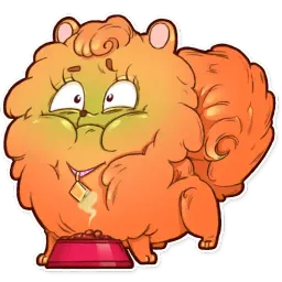 Curly the Spitz sticker 9