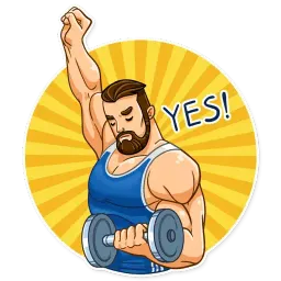 Спортивный парень sticker 9