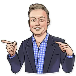 Илон Маск sticker 11