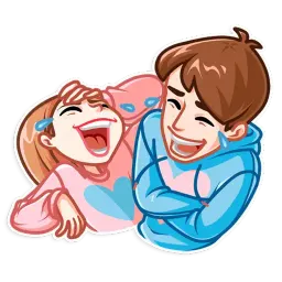 История любви Telegram sticker pack