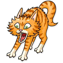 Полосатый кот sticker 4
