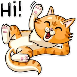 Полосатый кот sticker 5