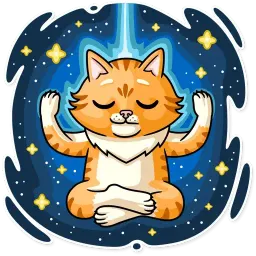 Полосатый кот sticker 10