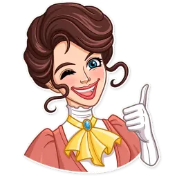 Леди sticker 3