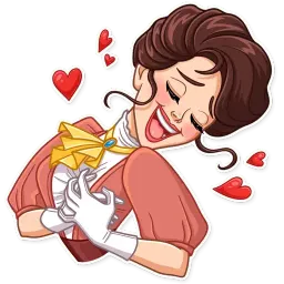 Леди sticker 9