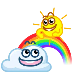 Солнце и облако sticker 12