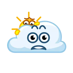 Солнце и облако sticker 4