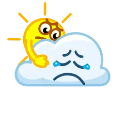 Солнце и облако sticker 7
