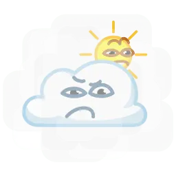 Солнце и облако sticker 10