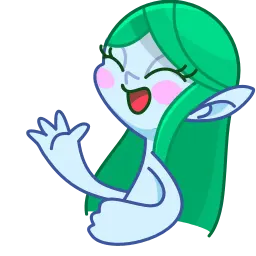 Болотная девочка Telegram sticker pack