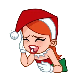 Милая Санта Telegram sticker pack