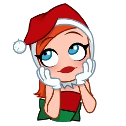 Милая Санта sticker 12